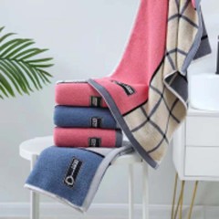 色大圈, 色线格, 色纱大熊, 色纱v字, 色纱小鹿, 色纱井格, 色纱钥匙, 色纱块, 色纱三角熊, 色纱桃心等图案毛巾成人洗脸面巾柔软家用男女吸水加厚不掉毛礼品毛巾