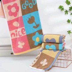 色纱小格, 色纱兔子, 色纱大老虎, 色纱笑脸, 色纱k字母,色纱小象, 色纱房子, 色纱皇冠, 色纱小花, 色纱枫叶等图案毛巾成人洗脸面巾柔软家用男女吸水加厚不掉毛礼品毛巾